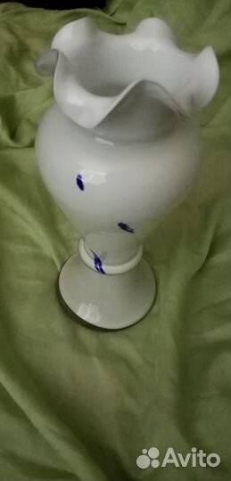 Ваза молочное стекло винтаж СССР