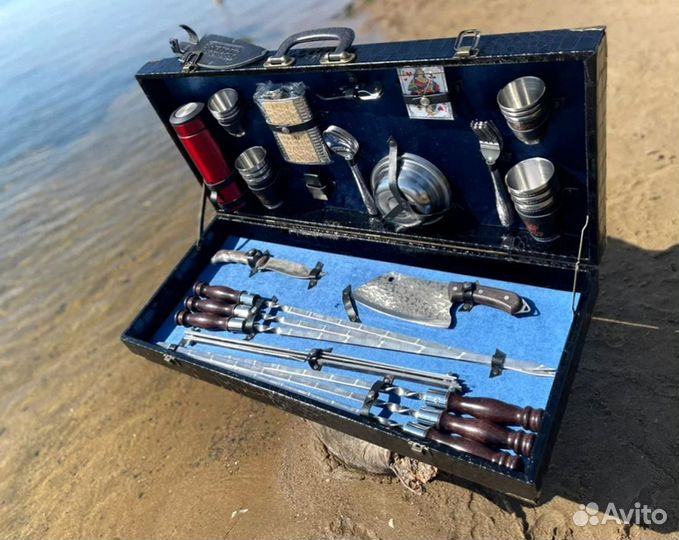 Шашлычный набор в кейсах/ чехлах