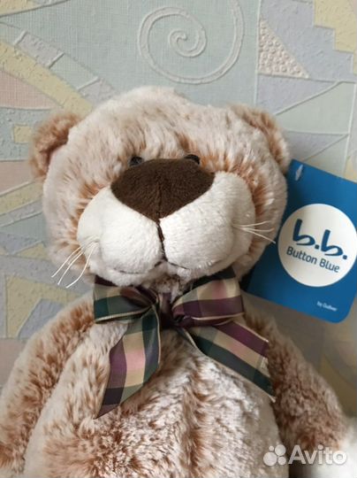 Мягкая игрушка котик с биркой