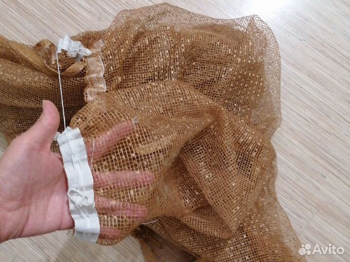 Тюль кухня бронза сетка