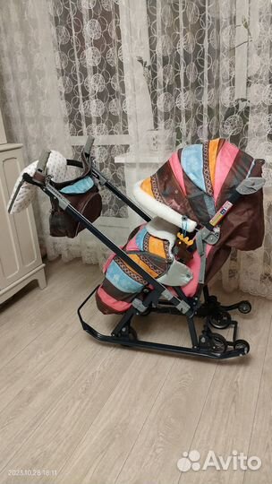 Санки коляска ника 7-3