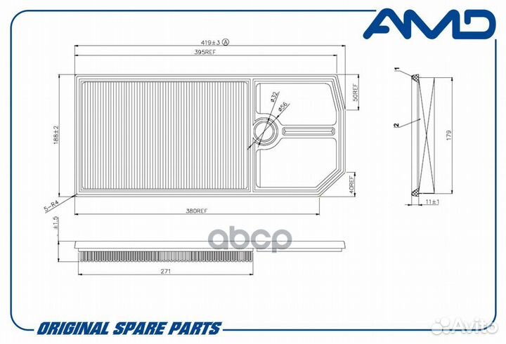 Фильтр воздушный amdfa733 AMD