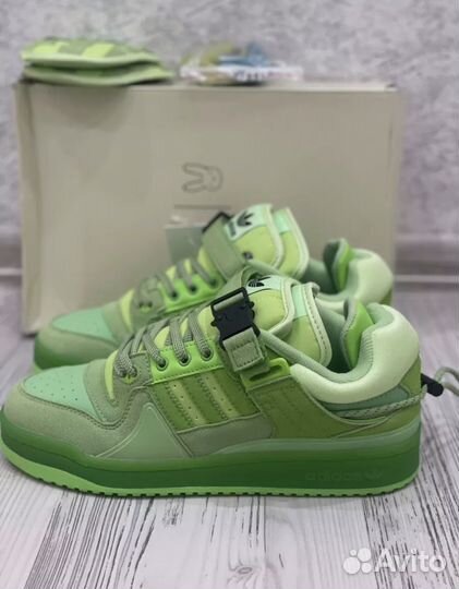 Кроссовки Bad Bunny x adidas forum low green