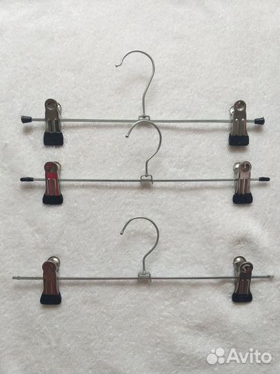 Вешалки для брюк и юбок с прищепками, 46 шт