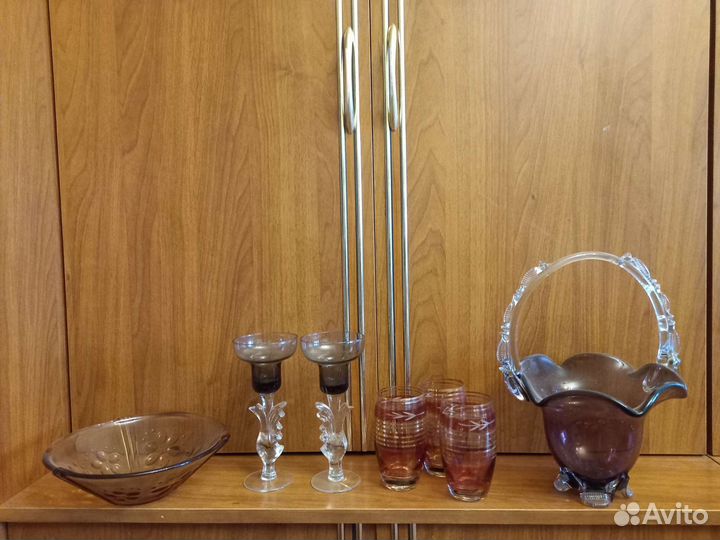 Вазы конфетницы салатники СССР. хрусталь, стекло