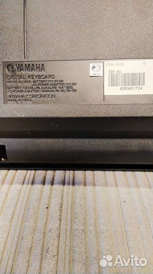 Синтезатор yamaha psr е233
