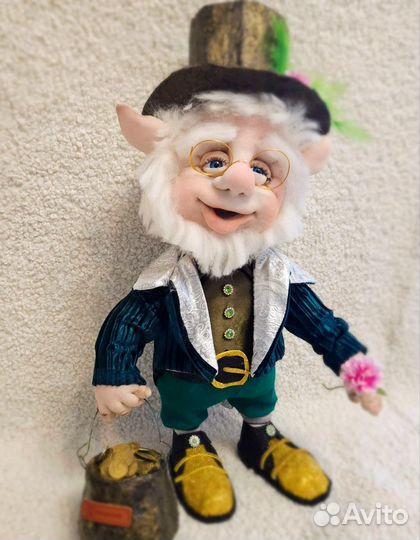 Кукла леприкоша ручная работа