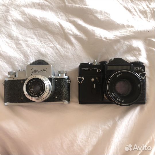 Плёночный фотоаппарат СССР Zenit 1 и ем