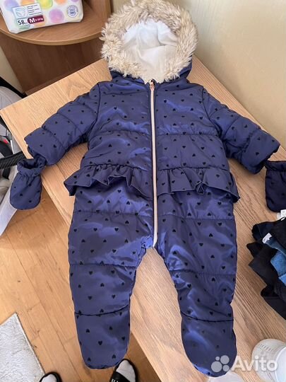 Комбинезон для девочки демисезонный 1-3 мес