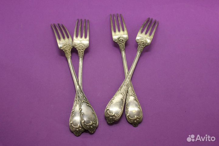 Ложки СССР Мельхиор. Серебрение