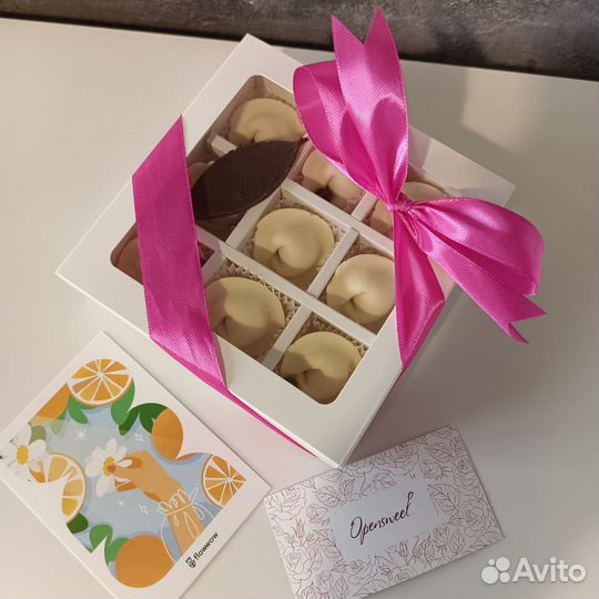 Шоколадные пельмени в коробочке