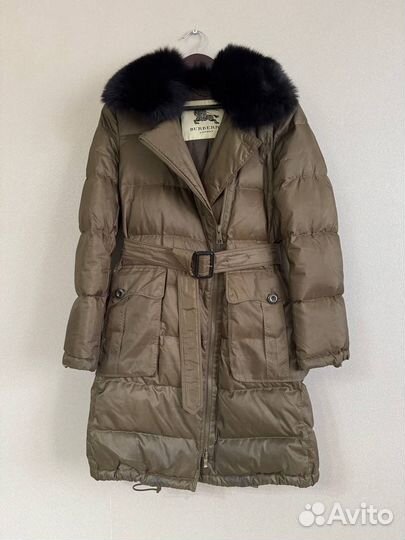 Пуховик женский burberry оригинал