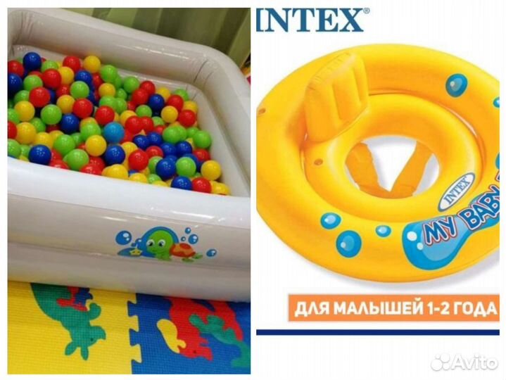 Бассейн с надувным дном, 86х86х25 см, 0+ BestWay