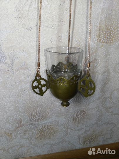 Лампада к иконе. 19в. Клеймо Wolska