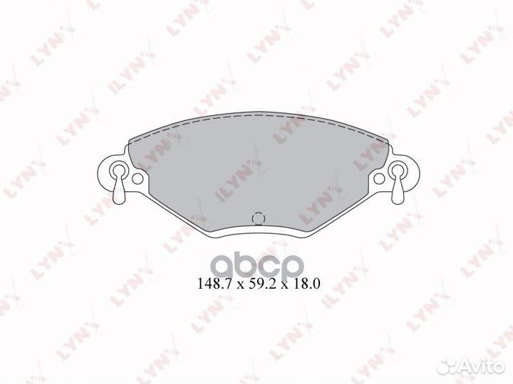 Колодки тормозные передние BD2208 lynxauto