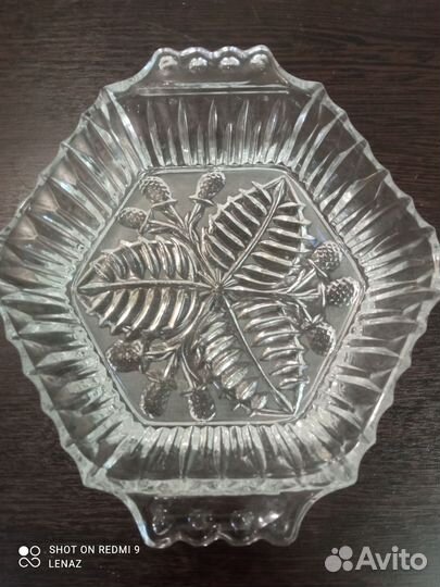 Хрустальное блюдо СССР