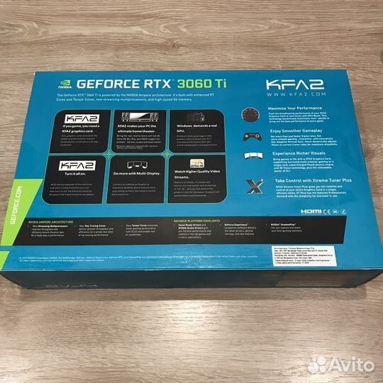 Видеокарта KFA2 GeForce RTX 3060 Ti X Black (LHR)