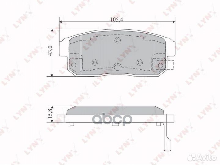 Колодки торм.зад.nissan Altima(L30) 2.4 99