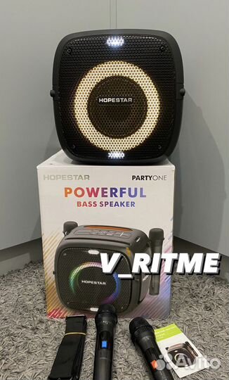 Колонка Hopestar party one + 2 микрофона