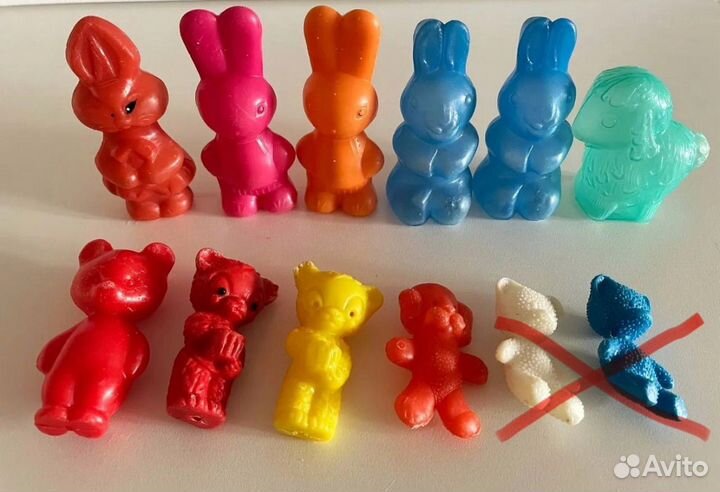 Игрушки СССР зайцы, мишки