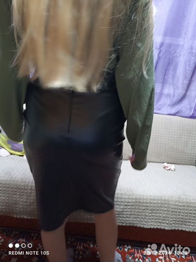 Кожаная юбка