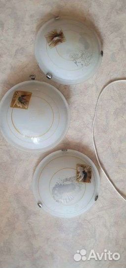 Светильники потолочные/настенные 3 штуки