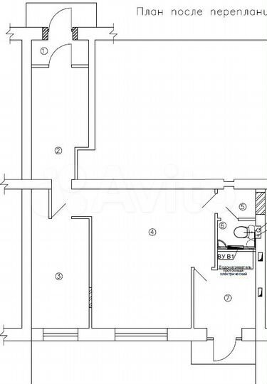 Свободного назначения, 55.4 м²