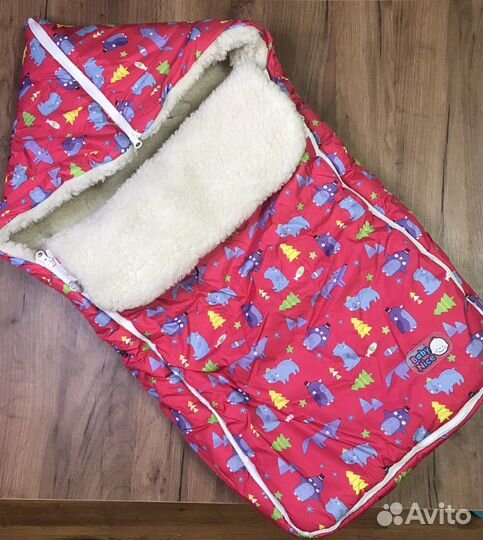 Зимний конверт в коляску и автолюльку