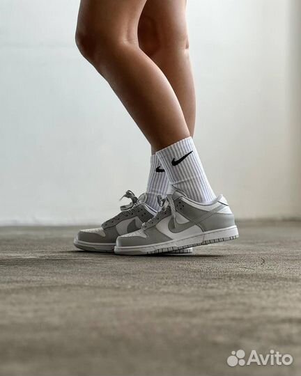 Кроссовки Nike sb dunk low grey