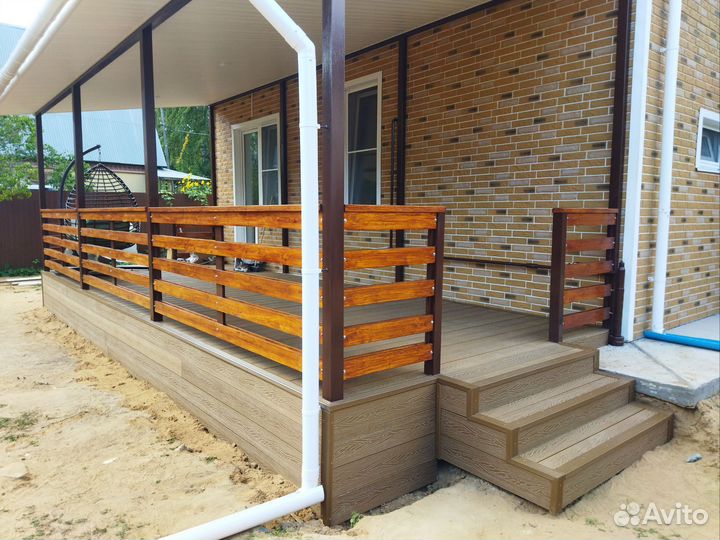 Терраса, веранда на металлокаркасе