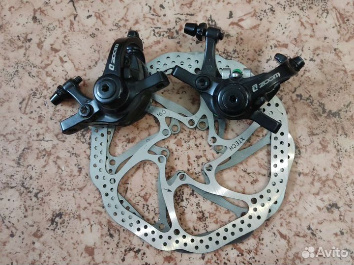 Калиперы zoom тормозные двухпоршневые