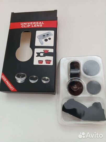Фотолинза объектив на смартфон 3 в 1