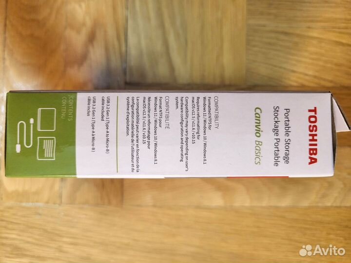 Внешний жесткий диск Toshiba Canvio Basics 1TB