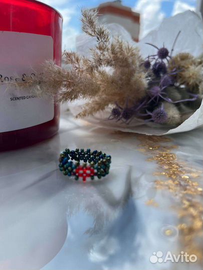 Кольцо из бисера