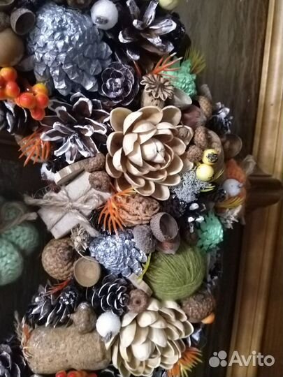 Венок (декор) осенний/зимний