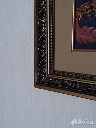 Картина вышитая бисером Осень из серии времена год