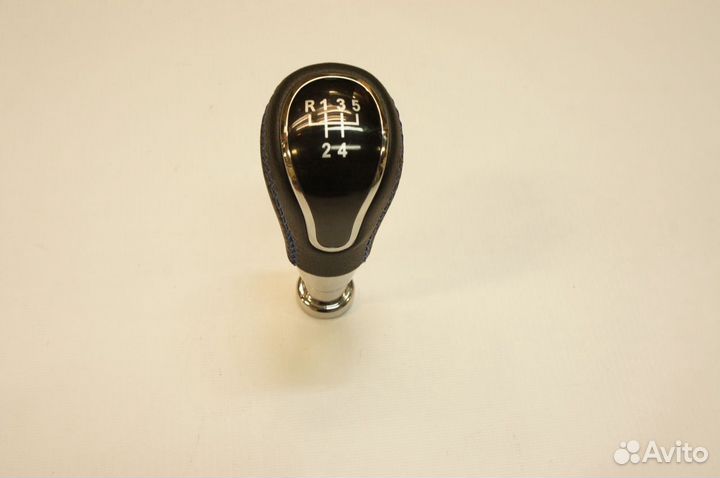 Ручка кпп Приора 1 верх синяя строчка