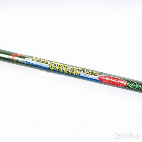 Удилище карповое 300см 100-300гр skyfish телескоп