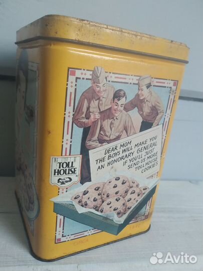 Винтажная жестяная банка Nestle