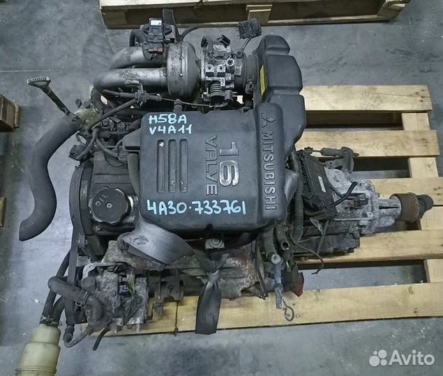 Двигатель на mitsubishi pajero mini H58A 4A30