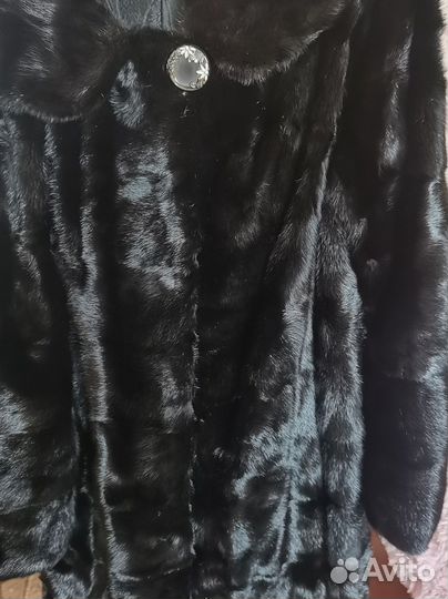 Шуба норковая с капюшоном 46 48