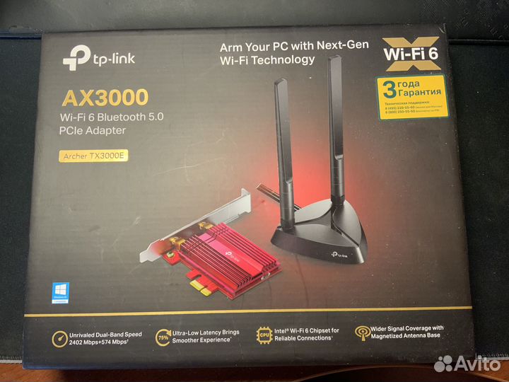 Wi-Fi адаптер + Bluetooth TP-link Archer TX3000E