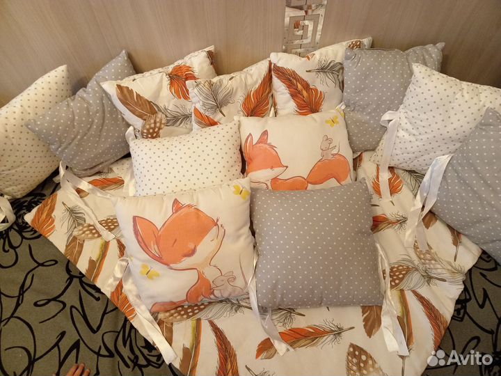 Бортики в детскую кроватку бу