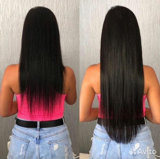 Наращивание биопротеиновых волос (натуральные )