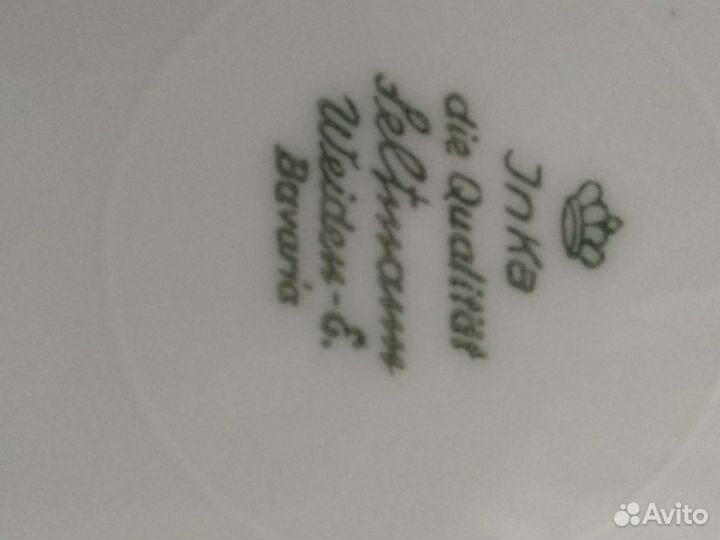 Тарелки фарфор 12шт + блюдо. Винтаж. Бавария