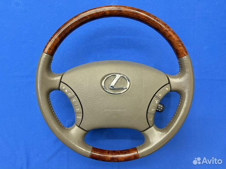 Руль с косточкой под дерево Toyota Prado 120