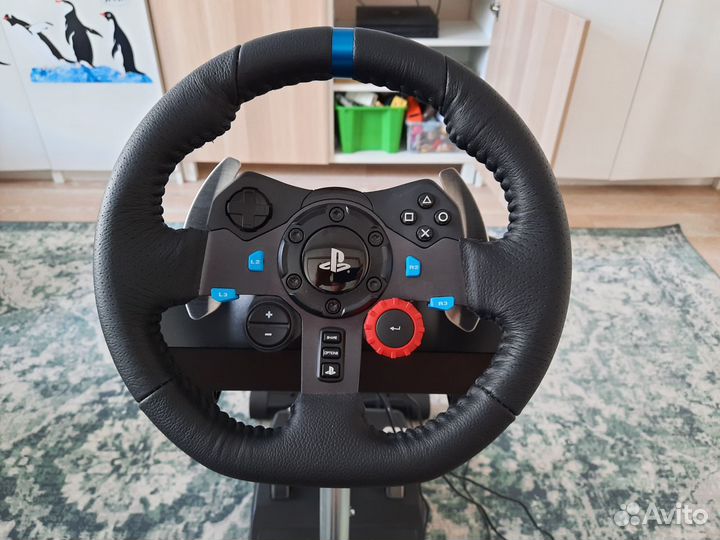 Игровой руль Logitech G29 + стойка для руля