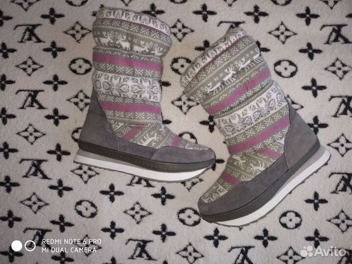 Сапожки дутыши/валенки 36 Обмен