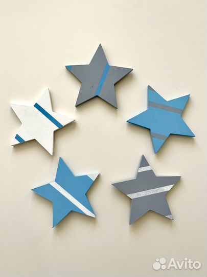 Деревянные звезды и ресницы на стену