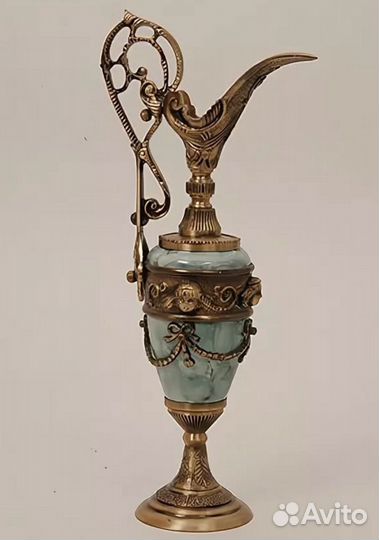 Декоративный кувшин Клеопатра из бронзы с эмалью